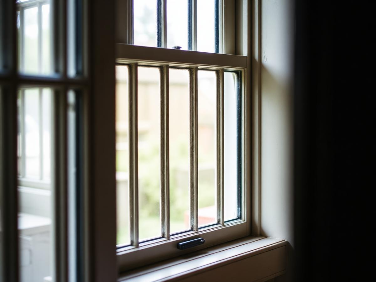 Slimline double glazed unit fitted into an original Victorian timber sash window in Bathwick Bath